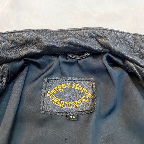 VINTAGE 80s Soft Supple Black Leather Jacket - Picture 7 of 11
